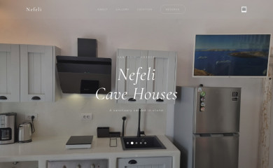 nefelicavehouses.gr screenshot