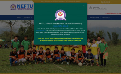 neftu.edu.in screenshot