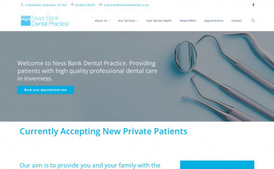 nessbankdental.co.uk screenshot