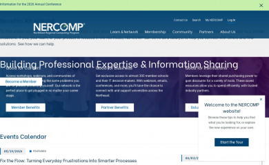 nercomp.org screenshot