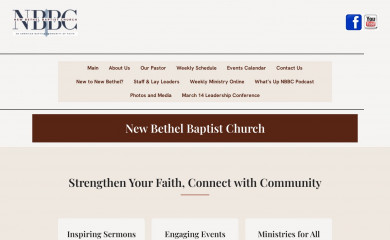 newbethelbapt.org screenshot