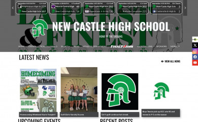 newcastleathletics.com screenshot