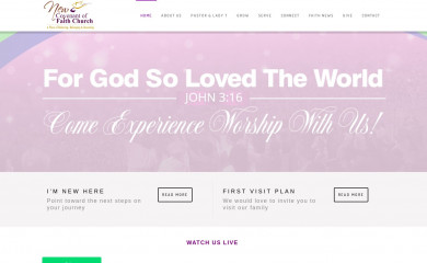 newcovenantoffaithchurch.org screenshot