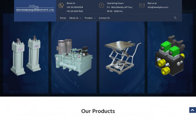 newhydro.co.in screenshot