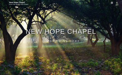 newhopechapel.org screenshot