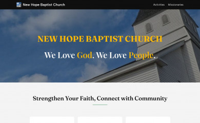 newhoperi.org screenshot