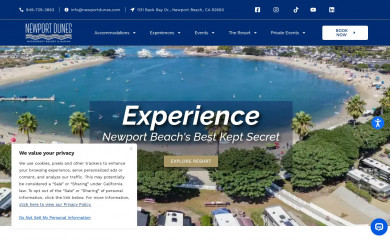 newportdunes.com screenshot