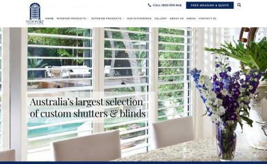 newportshutters.com screenshot