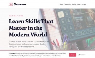 newsum.org screenshot