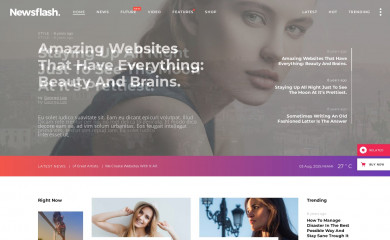 https://newsflash.qodeinteractive.com/ screenshot