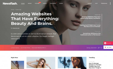 https://newsflash.qodeinteractive.com/ screenshot