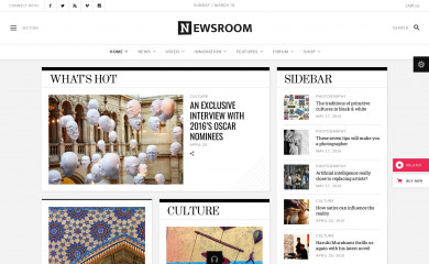 http://newsroom.elated-themes.com/ screenshot