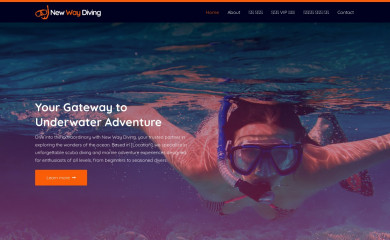 newwaydiving.com screenshot