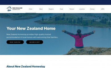 newzealandhomestay.co.nz screenshot