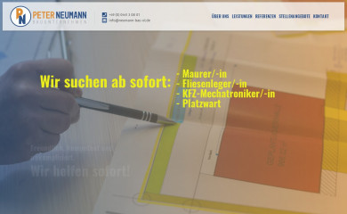 neumann-bau-ol.de screenshot