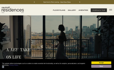 neuhoffresidences.com screenshot