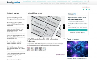 neurologyadvisor.com screenshot
