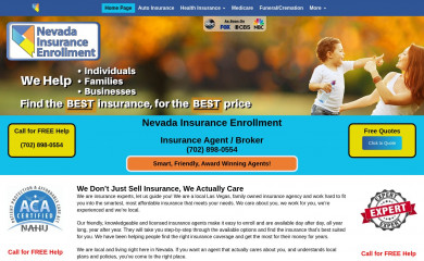 nevadainsuranceenrollment.com screenshot