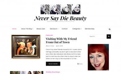neversaydiebeauty.com screenshot