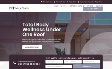 nevyhealth.com screenshot