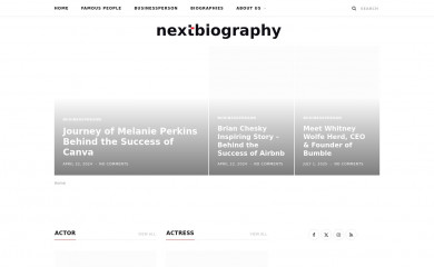 nextbiography.com screenshot