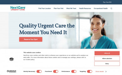 nextcare.com screenshot