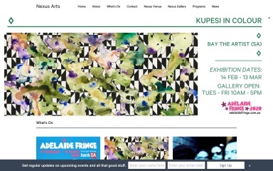 nexusarts.org.au screenshot