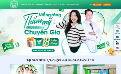 nhakhoadangluu.com.vn screenshot