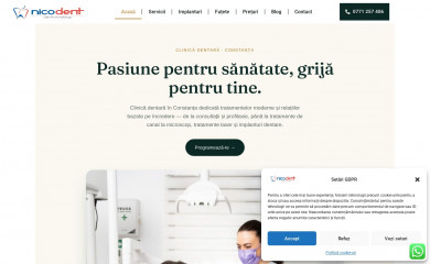 nicodent.ro screenshot