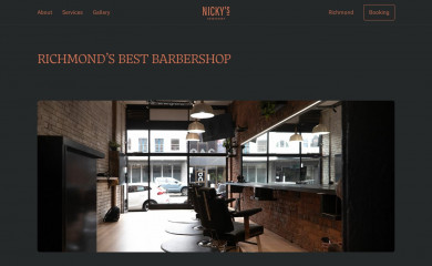 nickysbarbershop.com.au screenshot