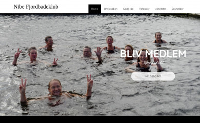 nibefjordbadeklub.dk screenshot