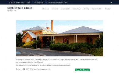 nightingaleclinic.net.au screenshot