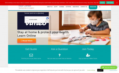 nilecenter.org screenshot