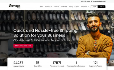 nimbuspost.com screenshot