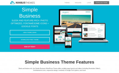 Simple Business WP screenshot