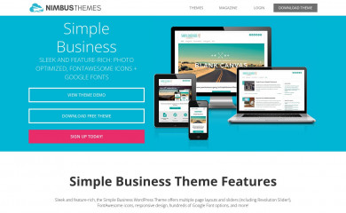 Simple Business WP screenshot