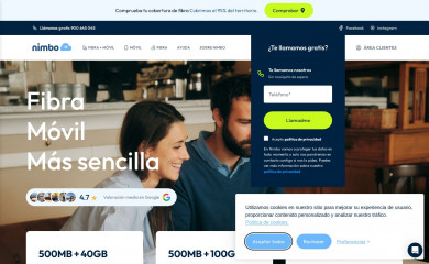nimbomovil.com screenshot
