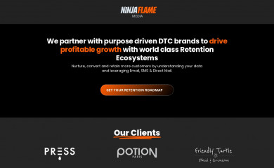 ninjaflamemedia.com screenshot