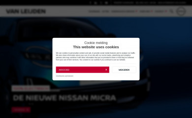 nissan-vanleijden.nl screenshot