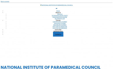nipc.org.in screenshot