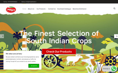 nityafoods.in screenshot
