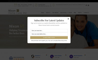 nixonhomecare.org screenshot