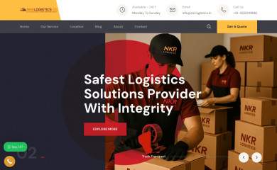 nkrlogistics.in screenshot