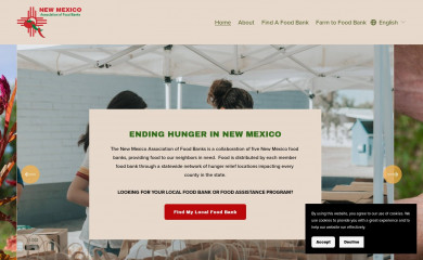 nmfoodbanks.org screenshot