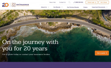 nminsurance.com.au screenshot