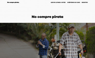 nocomprepirata.com screenshot