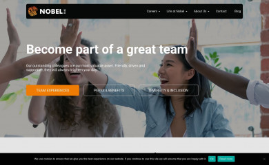 nobelcareers.com screenshot