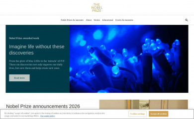 nobelprize.org screenshot