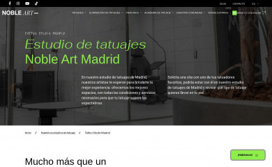 nobleartmadrid.com screenshot