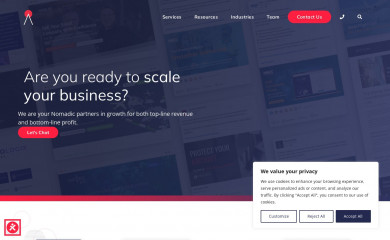 nomadicsoftware.com screenshot